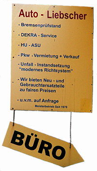 Freie Werkstatt - Auto Liebscher Meisterbetrieb Trabant IFA-Service Autoglasmontage Fahrzeugvermittlung gebrauchte Fahrzeuge Folienbeschichtung Sonnenschutzfolien Dresden in Sachsen KFZ Meisterbetrieb seit 1970 Serviceangebote Unfallinstandsetzung Karosserieschäden, Haftpflicht & Kasko - Komplettabwicklung mit der Versicherung Karosserieteile Karosserie Lackierservice Kostenvoranschlag Hauptuntersuchung/Abgasuntersuchung durch Dekra und FSP Gutachtervermittlung bei Haftpflichtschäden Mietwagenvermittlung Öl Motorenöl Getriebeöl Servoöl
buero-trabant-service.jpg